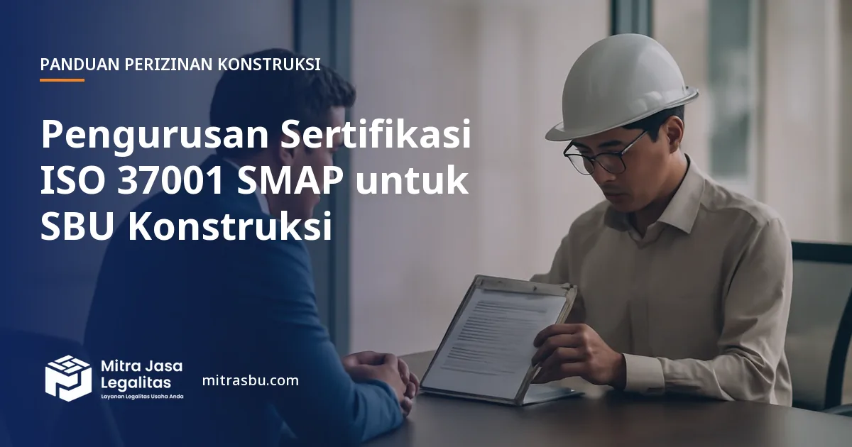 Layanan Pengurusan Sertifikasi ISO 37001 SMAP untuk SBU Konstruksi oleh Mitra Jasa Legalitas