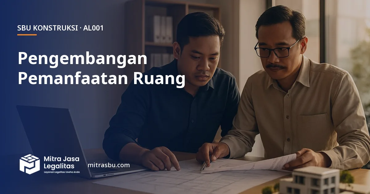 SBU AL001 Jasa Pengembangan Pemanfaatan Ruang — syarat, biaya, dan cara mengurus