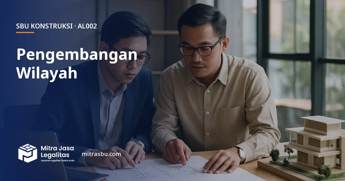 SBU AL002 Jasa Pengembangan Wilayah — syarat, biaya, dan cara mengurus