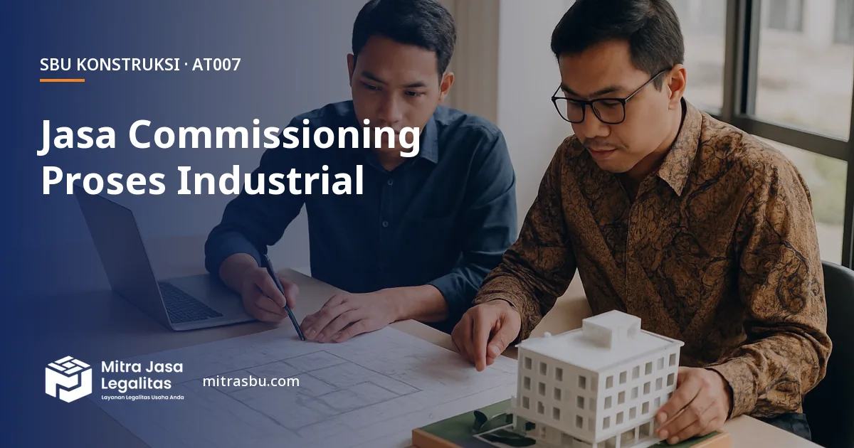 SBU AT007 Jasa Commissioning Proses Industrial — syarat, biaya, dan cara mengurus