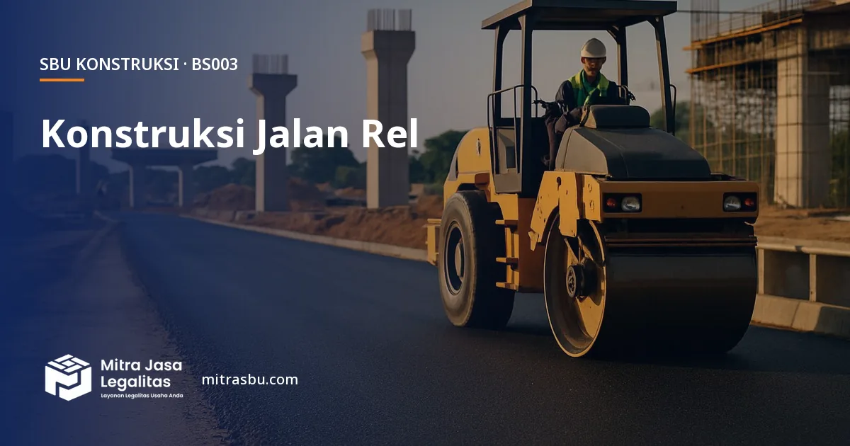 SBU BS003 Konstruksi Jalan Rel — syarat, biaya, dan cara mengurus