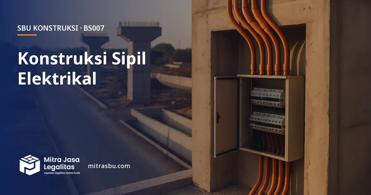 SBU BS007 Konstruksi Bangunan Sipil Elektrikal — syarat, biaya, dan cara mengurus