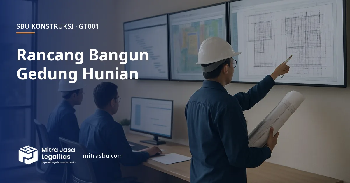 SBU GT001 Konstruksi Gedung Hunian Terintegrasi — syarat, biaya, dan cara mengurus