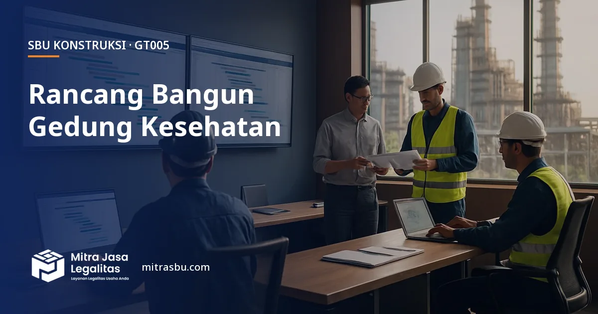 SBU GT005 Konstruksi Gedung Kesehatan Terintegrasi — syarat, biaya, dan cara mengurus