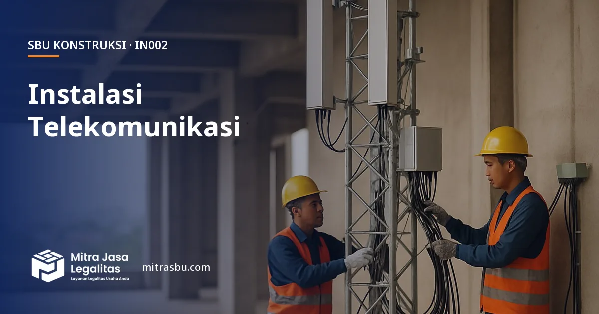 SBU IN002 Instalasi Telekomunikasi — syarat, biaya, dan cara mengurus