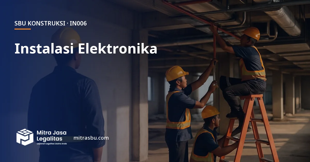 SBU IN006 Instalasi Elektronika — syarat, biaya, dan cara mengurus