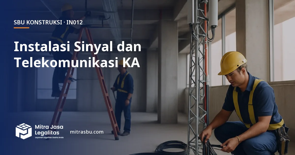 SBU IN012 Instalasi Sinyal dan Telekomunikasi Kereta Api — syarat, biaya, dan cara mengurus