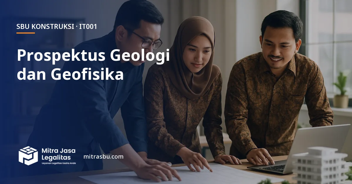 SBU IT001 Jasa Pembuatan Prospektus Geologi dan Geofisika — syarat, biaya, dan cara mengurus