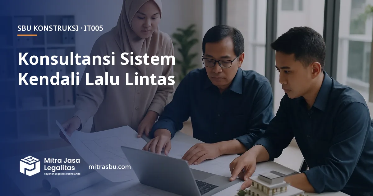 SBU IT005 Jasa Konsultansi Ilmiah dan Teknis Konstruksi Sistem Kendali Lalu Lintas — syarat, biaya, dan cara mengurus