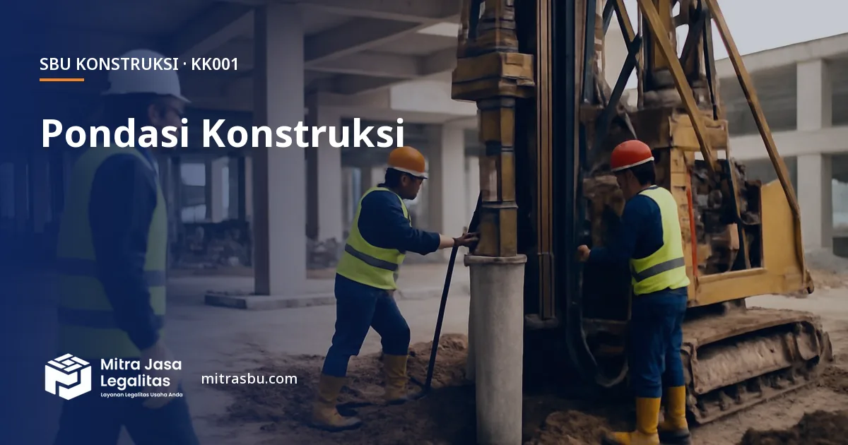 SBU KK001 Pondasi Konstruksi — syarat, biaya, dan cara mengurus