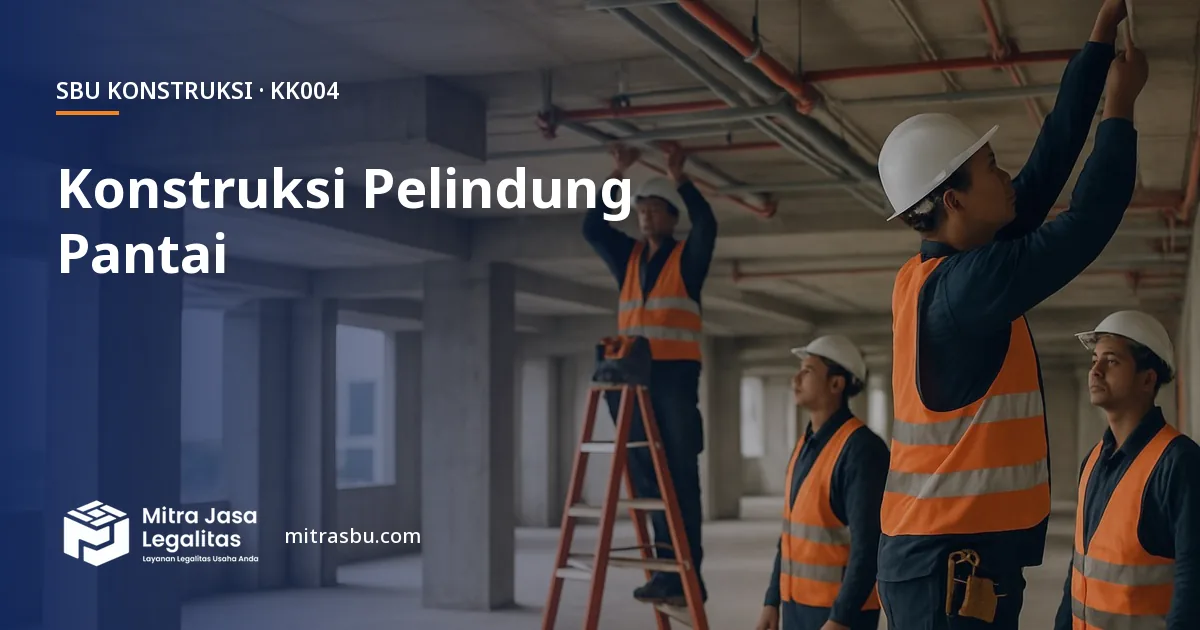 SBU KK004 Konstruksi Pelindung Pantai — syarat, biaya, dan cara mengurus