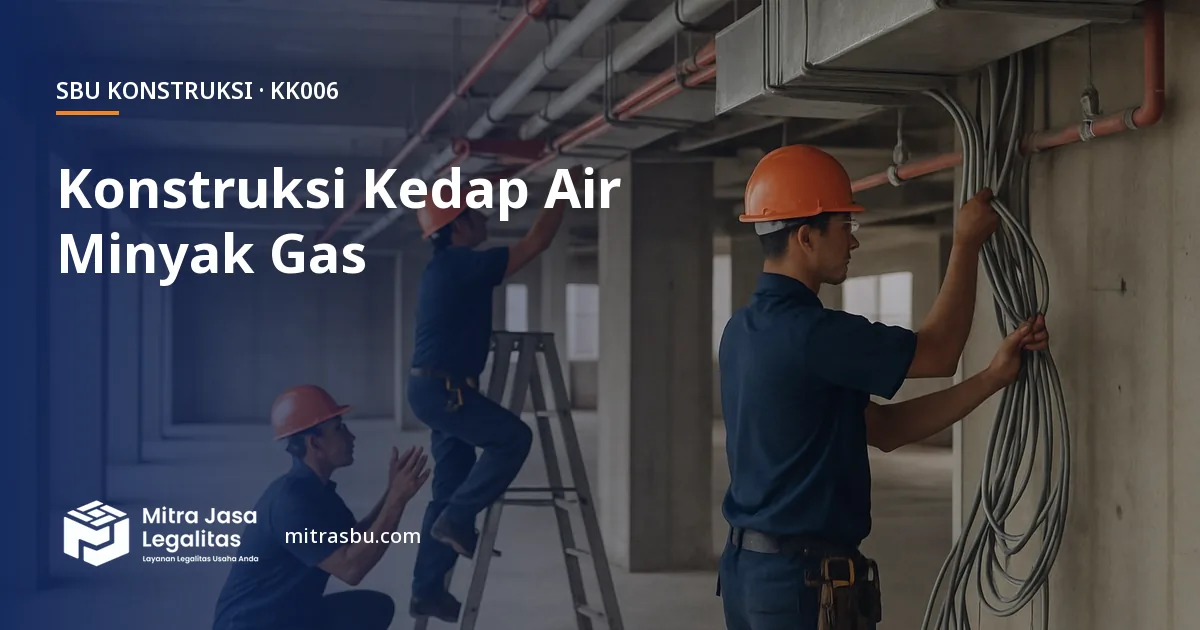 SBU KK006 Pekerjaan Konstruksi Kedap Air, Minyak, dan Gas — syarat, biaya, dan cara mengurus