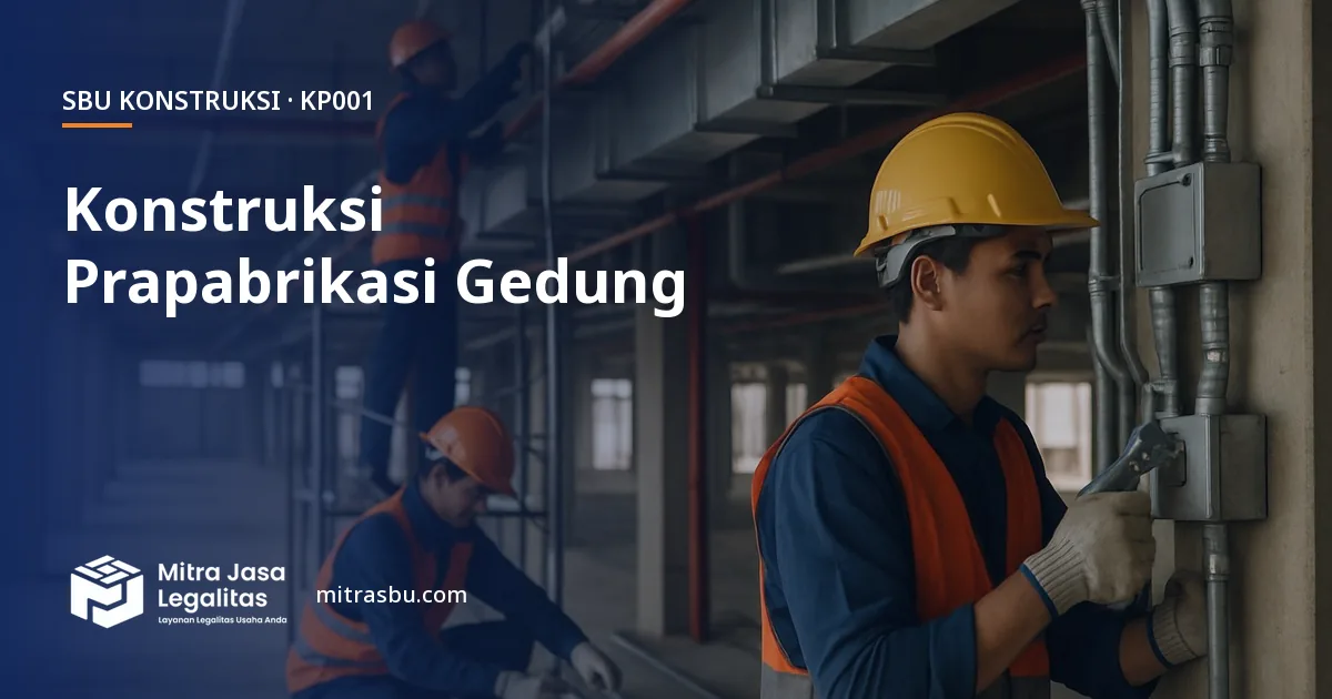 SBU KP001 Pekerjaan Konstruksi Prapabrikasi Bangunan Gedung — syarat, biaya, dan cara mengurus
