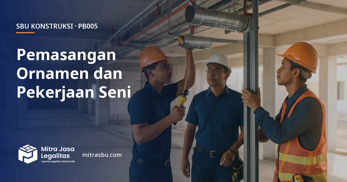SBU PB005 Pemasangan Ornamen dan Pekerjaan Seni — syarat, biaya, dan cara mengurus