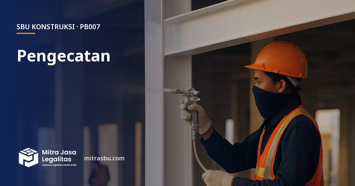 SBU PB007 Pengecatan — syarat, biaya, dan cara mengurus