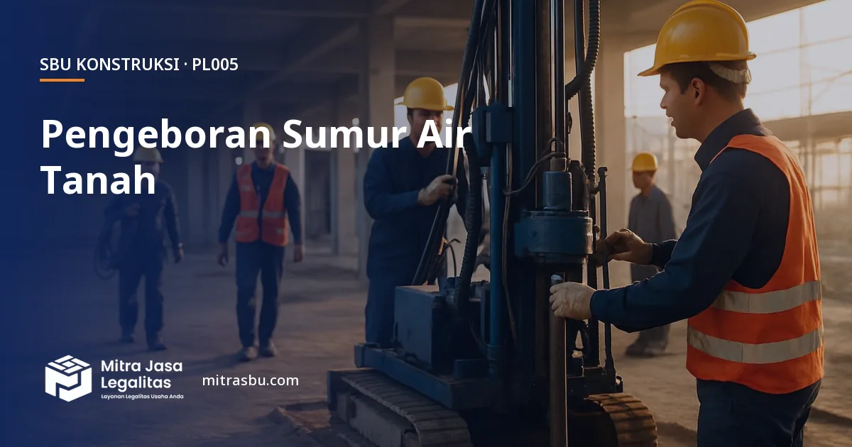 SBU PL005 Pembuatan/Pengeboran Sumur Air Tanah — syarat, biaya, dan cara mengurus