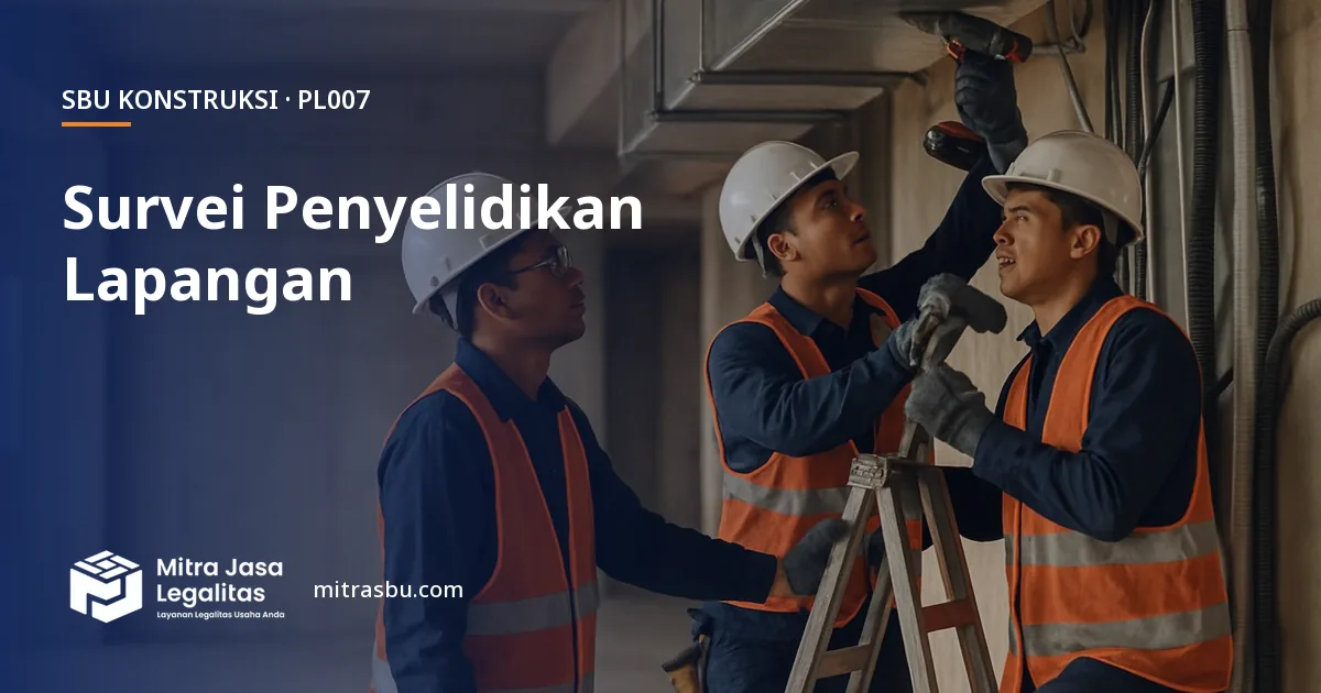 SBU PL007 Survei Penyelidikan Lapangan — syarat, biaya, dan cara mengurus