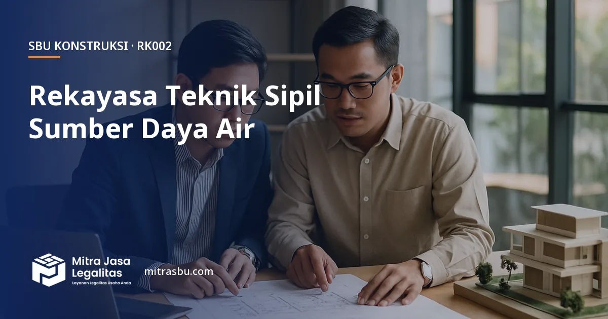 SBU RK002 Jasa Rekayasa Pekerjaan Teknik Sipil Sumber Daya Air — syarat, biaya, dan cara mengurus