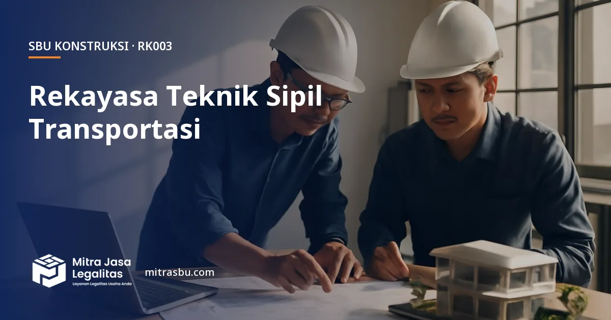 SBU RK003 Jasa Rekayasa Pekerjaan Teknik Sipil Transportasi — syarat, biaya, dan cara mengurus