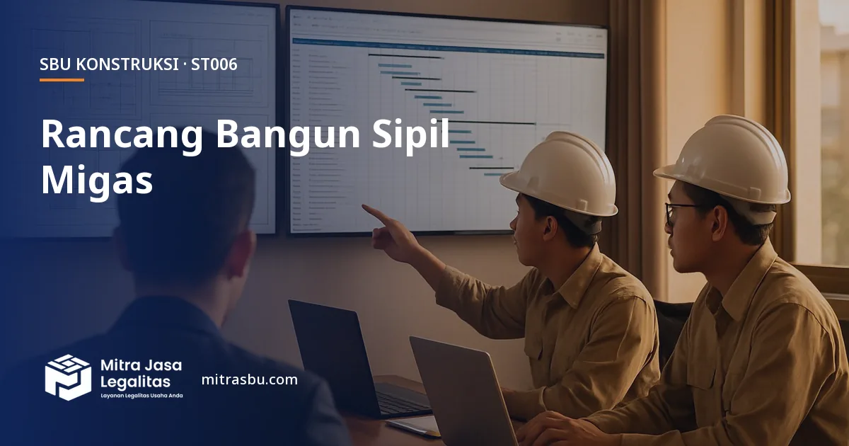 SBU ST006 Konstruksi Bangunan Sipil Minyak dan Gas Bumi Terintegrasi — syarat, biaya, dan cara mengurus