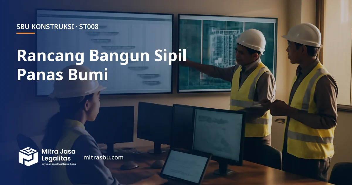 SBU ST008 Konstruksi Bangunan Sipil Panas Bumi Terintegrasi — syarat, biaya, dan cara mengurus