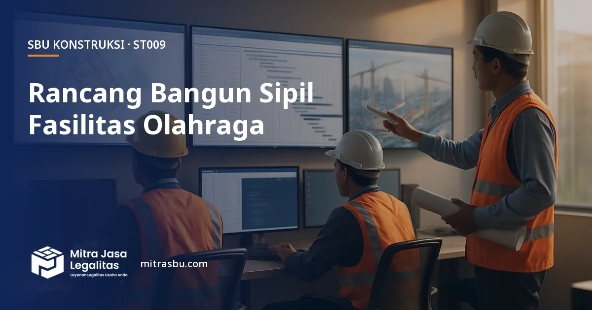 SBU ST009 Konstruksi Bangunan Sipil Fasilitas Olahraga Terintegrasi — syarat, biaya, dan cara mengurus