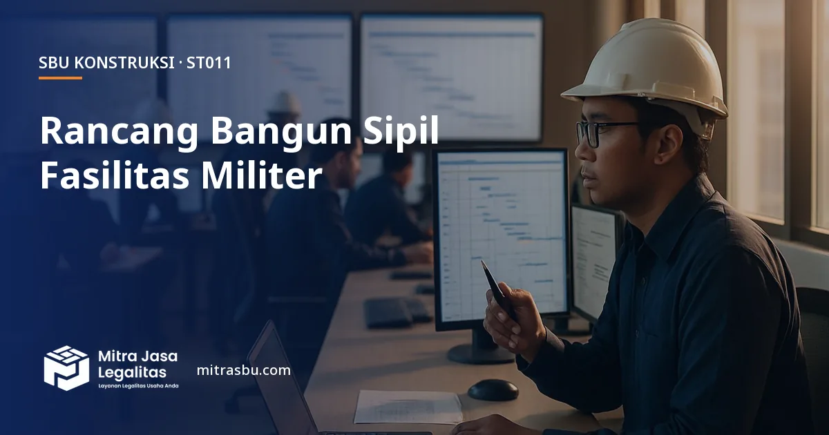 SBU ST011 Konstruksi Bangunan Sipil Fasilitas Militer dan Peluncuran Satelit Terintegrasi — syarat, biaya, dan cara mengurus