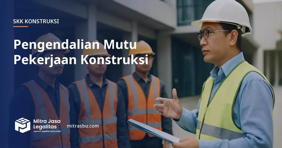 SKK Konstruksi Pengendalian Mutu Pekerjaan Konstruksi — syarat dan jenjang